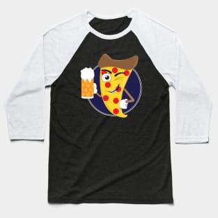 Pizza & Beer Baseball T-Shirt